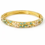 Bracelet Jonc Fleuri - bracelet jonc femme bohème en alliage 2