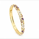 Bracelet Jonc Fleuri - bracelet jonc femme bohème en alliage 3
