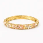 Bracelet Jonc Fleuri - bracelet jonc femme bohème en alliage 4