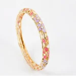 Bracelet Jonc Fleuri - bracelet jonc femme bohème en alliage 5
