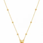 Collier Coeur Fat Love - collier femme en acier titane et acier inoxydable 304 3