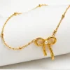 Collier Noeud Papillon - collier femme en acier inoxydable et acier au titane 3