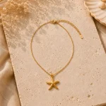 Collier Petite Étoile de Mer - collier acier inoxydable 316L 4
