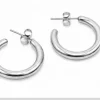 Créoles Argentées - boucles d'oreilles femme en acier inoxydable 316L 4