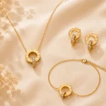 Ensemble Cercles Entrelacés - Parures bijoux en acier inoxydable 316 2